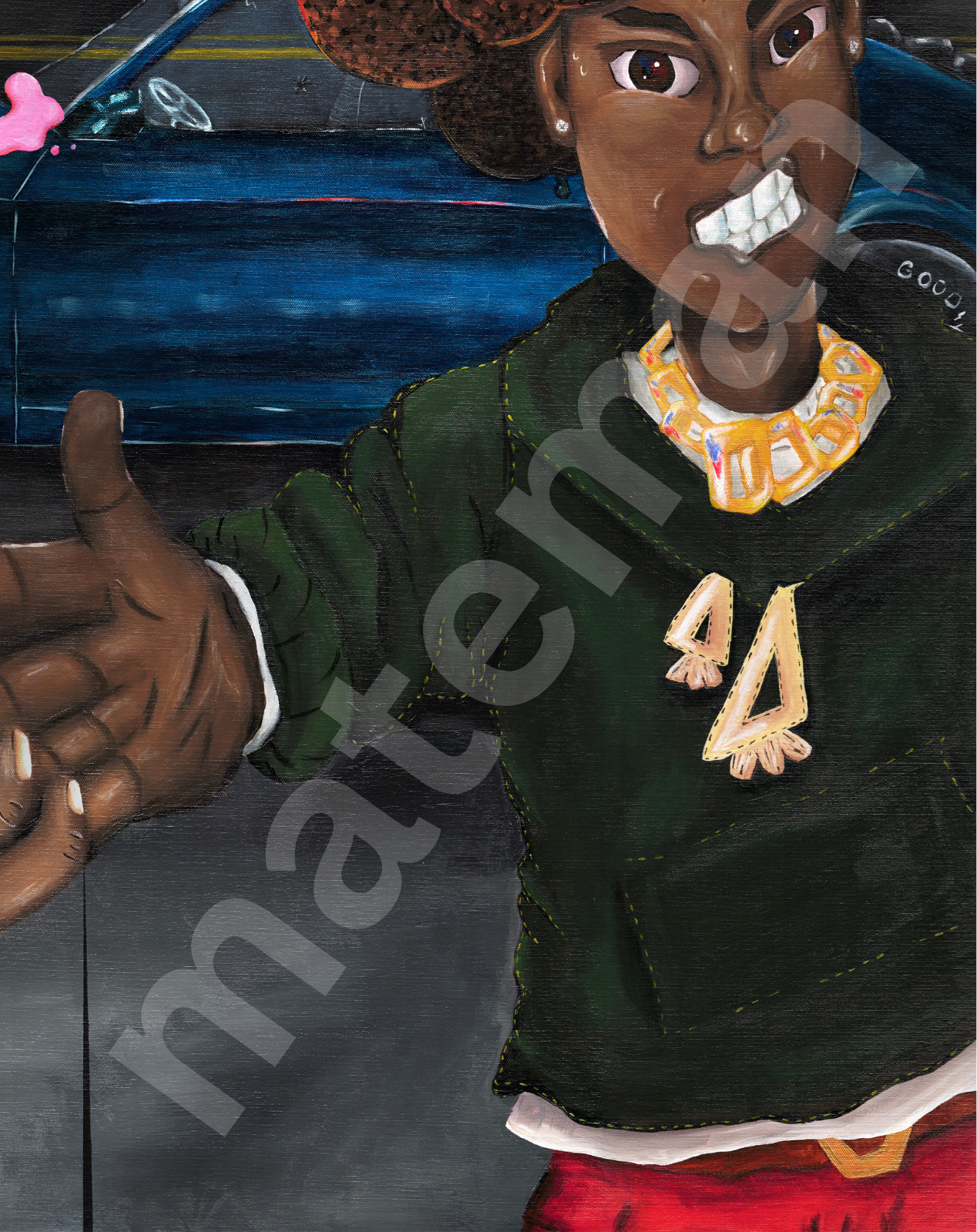 Caught "PINK" Handed - Original Painting