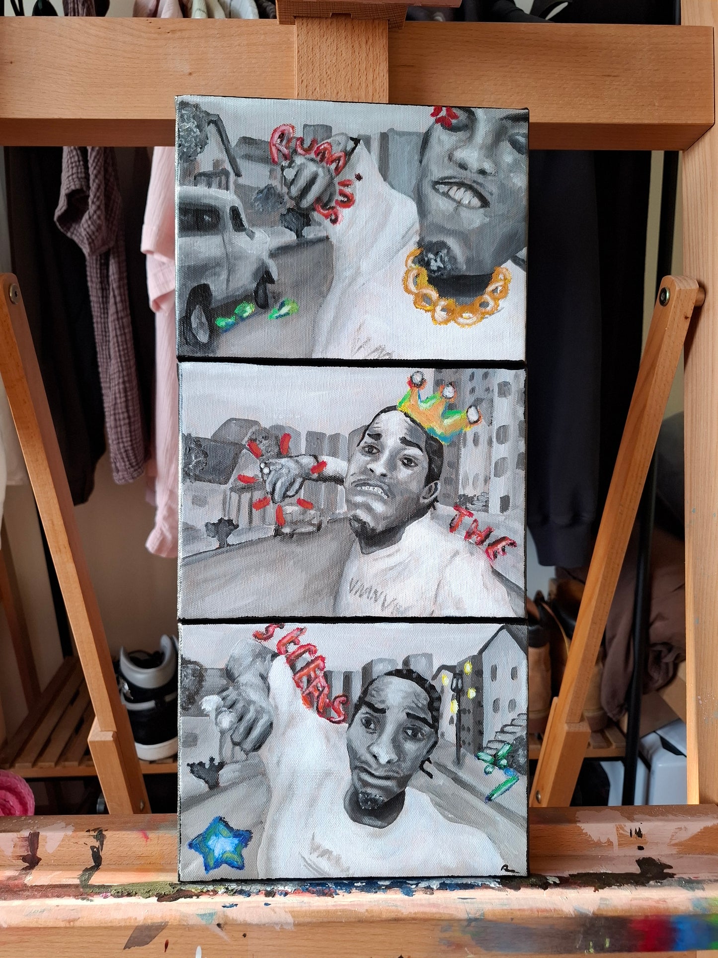 Running the Streets - Original Painting/Mini series