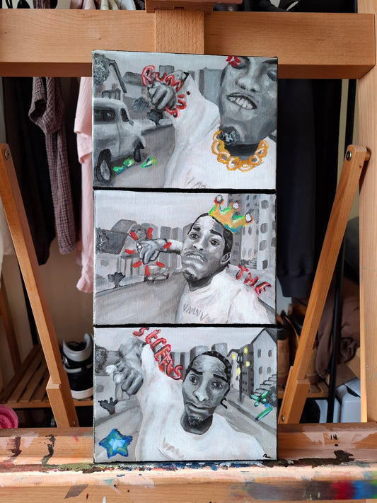 Running the Streets - Original Painting/Mini series