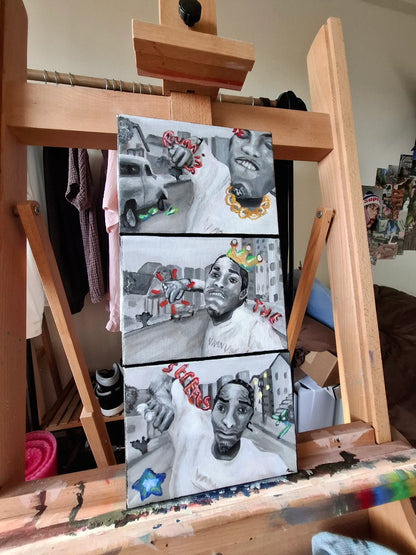 Running the Streets - Original Painting/Mini series