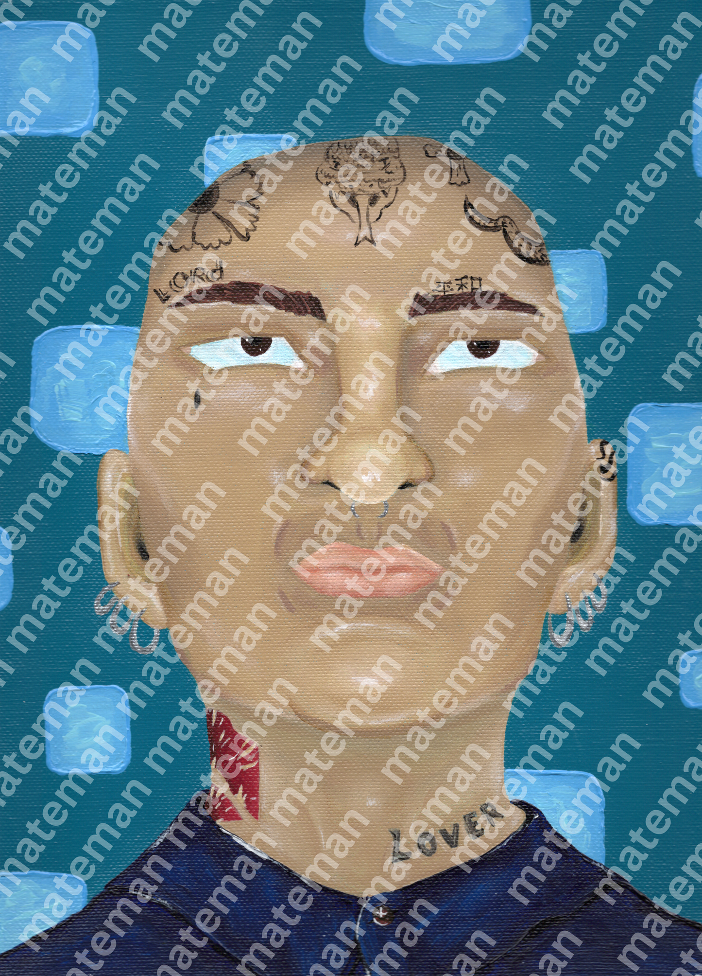 Asian Tattoeoer - Abstract Urban Art Print 