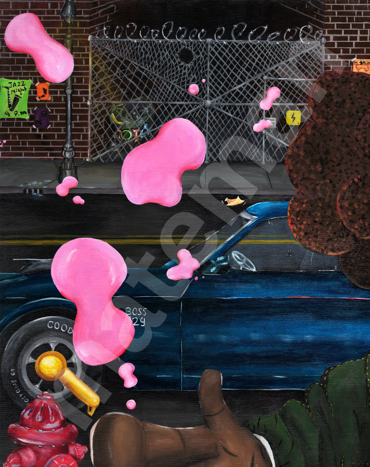 Caught "PINK" Handed - Original Painting