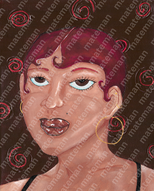 Art Print Latina Baddie watermark