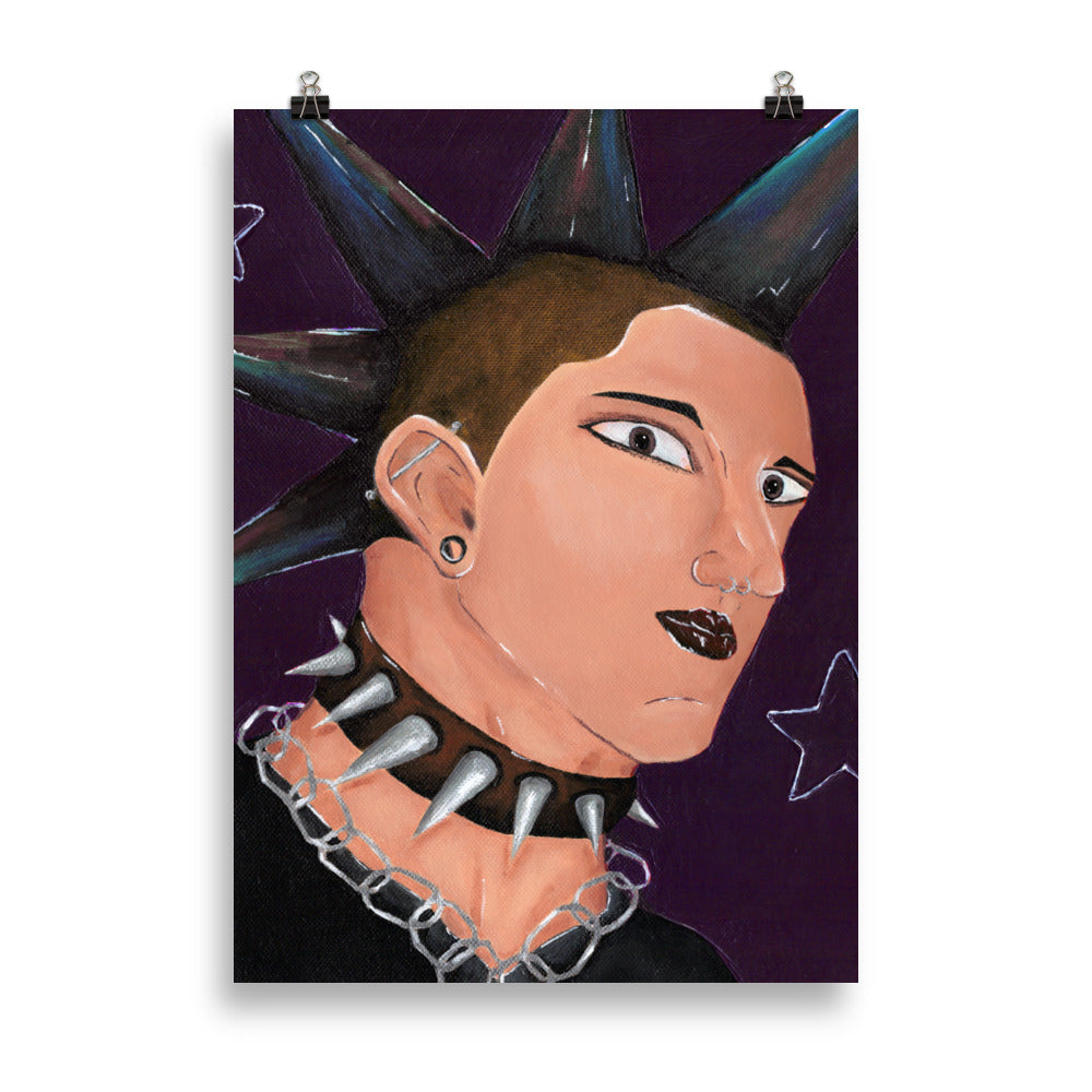 Urban Abstract Art Print - Punk Rabbit mock-up
