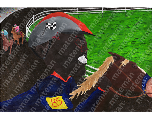 The Black Rider - Abstract Urban Art Print