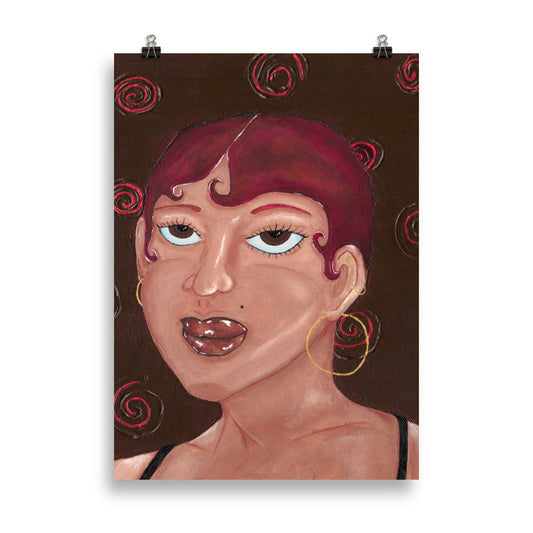 Abstract Urban Art Print - Latina Baddie