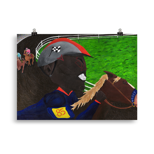 The Black Rider - Abstract Urban Art Print